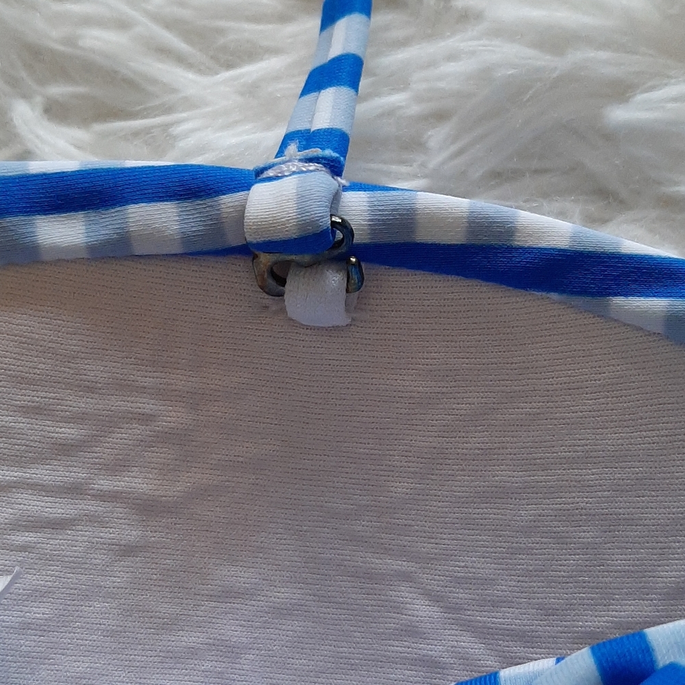 Winki White & Blue Checkered Bikini Top - Picture 5 of 8